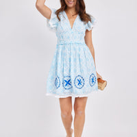 Sunburst Print Beach Cover Up