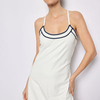 White Ric-Rac Exercise Dress
