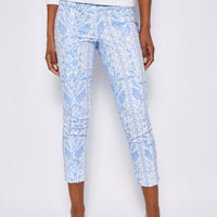 Hydrangea Tropical Block Print Pants
