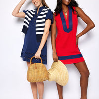 Red Sleeveless Classic Tunic