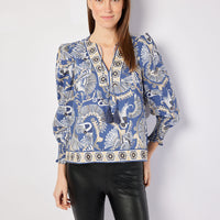 STS x CK Bradley Puff Sleeve Top with Tassels