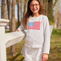 Kids Classic White Flag Sweater