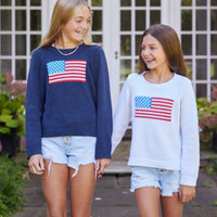 Kids Classic White Flag Sweater