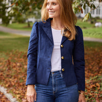 Navy Corduroy Blazer
