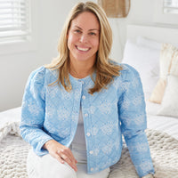 Medallion Print Reversible Button Front Jacket