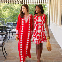 Sea Stripe Square Neck Dress