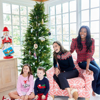 Red Plaid Long Sleeve Smocked Top