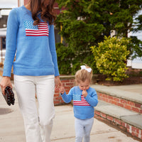 Hydrangea Classic Kids Flag Sweater