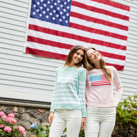 Cabbage Roll Neck Stripe Sweater