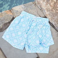 Sunburst Print Kids' Swim Trunks