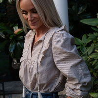 The Stripe Shirting Top