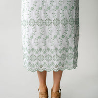 Gasparilla Green Eyelet Button Front Caftan