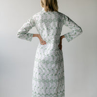 Gasparilla Green Eyelet Button Front Caftan