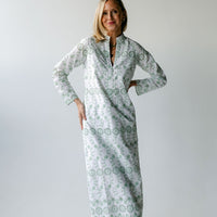 Gasparilla Green Eyelet Button Front Caftan