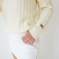 Fog White Lincoln Sweater