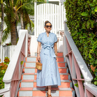Blue & White Stripe Abby Dress
