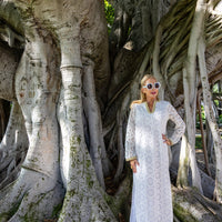 The Jet Setter Eyelet Caftan