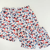 Patriotic Print Men's Bathing Suit