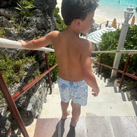 Pineapple Print Kids' Swim Trunks