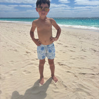 Pineapple Print Kids' Swim Trunks