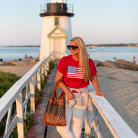 The Americana Short Sleeve Sweater