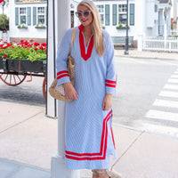 The Nantucket Seersucker Caftan