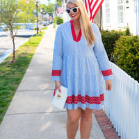 The Chatham Seersucker Fit & Flare Dress