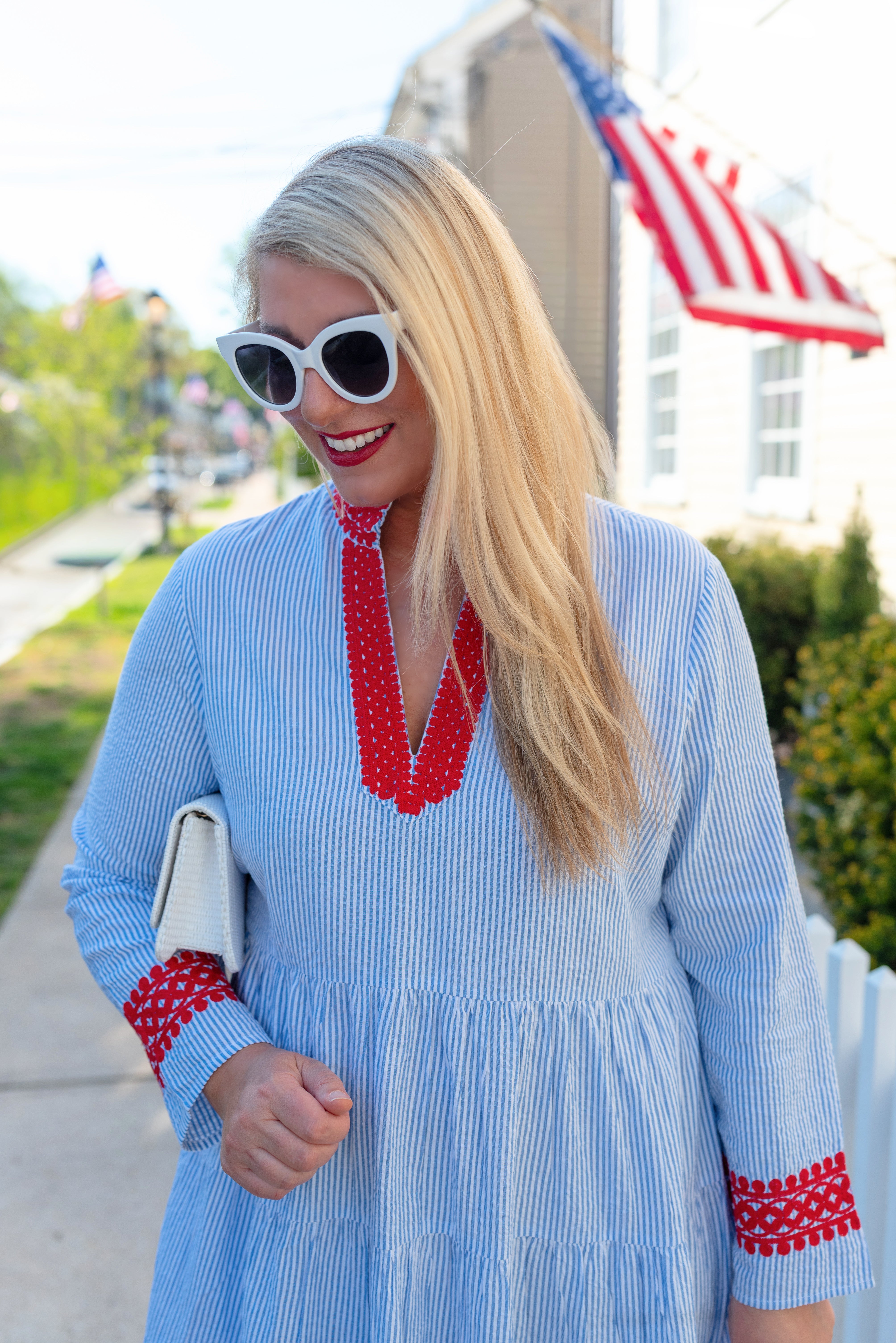 The Chatham Seersucker Fit & Flare Dress – Sail to Sable