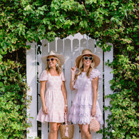 Blush Shells Square Neck Mini Dress