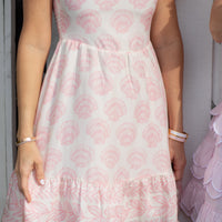 Blush Shells Square Neck Mini Dress