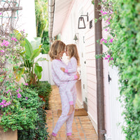Pink Shell Print Kid's Pajamas