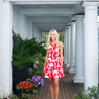 Sea Stripe Square Neck Dress