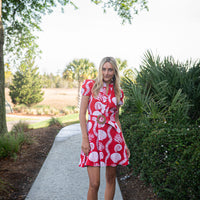 Sea Stripe Belted Tunic Dress