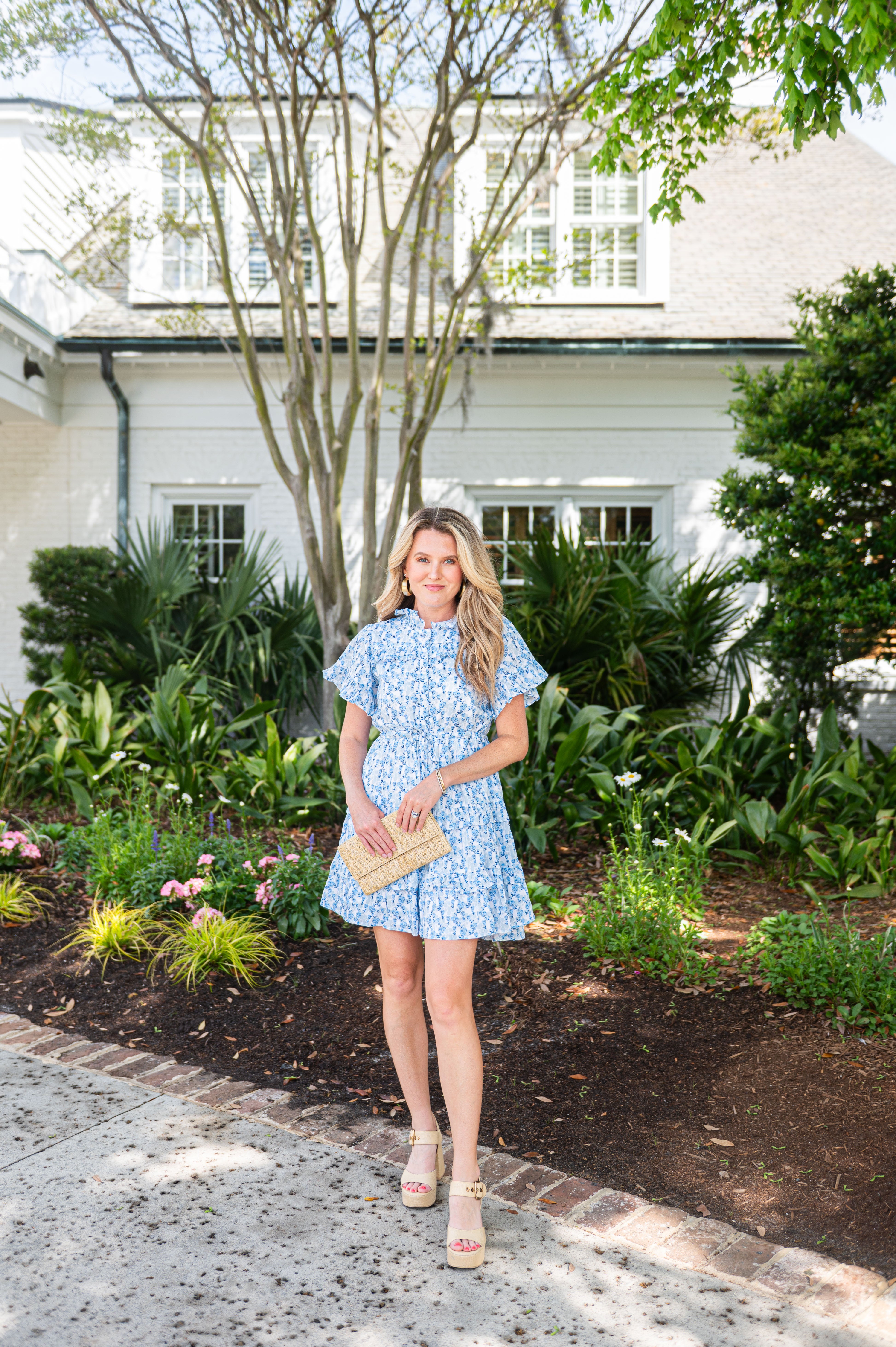 ruffle front shirt dress In Perfect Order Pink Stripe Button Front Ruffle Collar Midi Shirt Dress