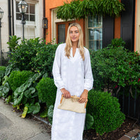White Embroidered Caftan