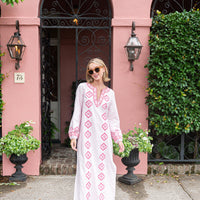 Blush Embroidered Caftan