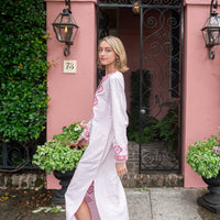 Blush Embroidered Caftan