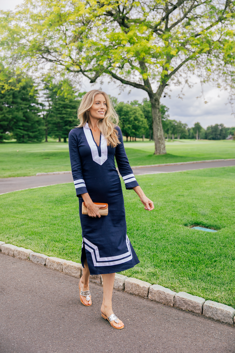 Sail to sable top long sleeve tunic dress