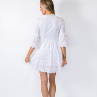 White Eyelet Charlotte Dress
