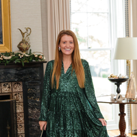 Emerald Sequin Charlotte Dress