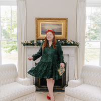 Emerald Sequin Charlotte Dress