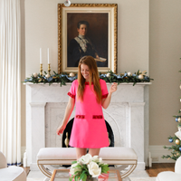 Hibiscus & Red Embellished Tracy Dress
