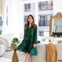 Emerald Sequin Charlotte Dress