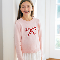 Blush Kids Candy Cane Sweater