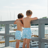 Sunburst Print Kids' Swim Trunks
