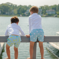 Sunburst Print Kids' Swim Trunks