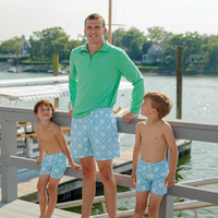 Sunburst Print Men's Bathing Suit