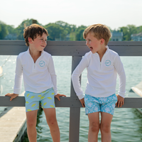 Umbrella Print Kids' Swim Trunks