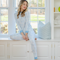 Watercolor Daisies Adult Pajamas