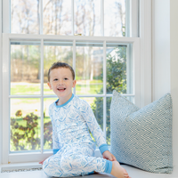 Watercolor Daisies Kids Pajamas